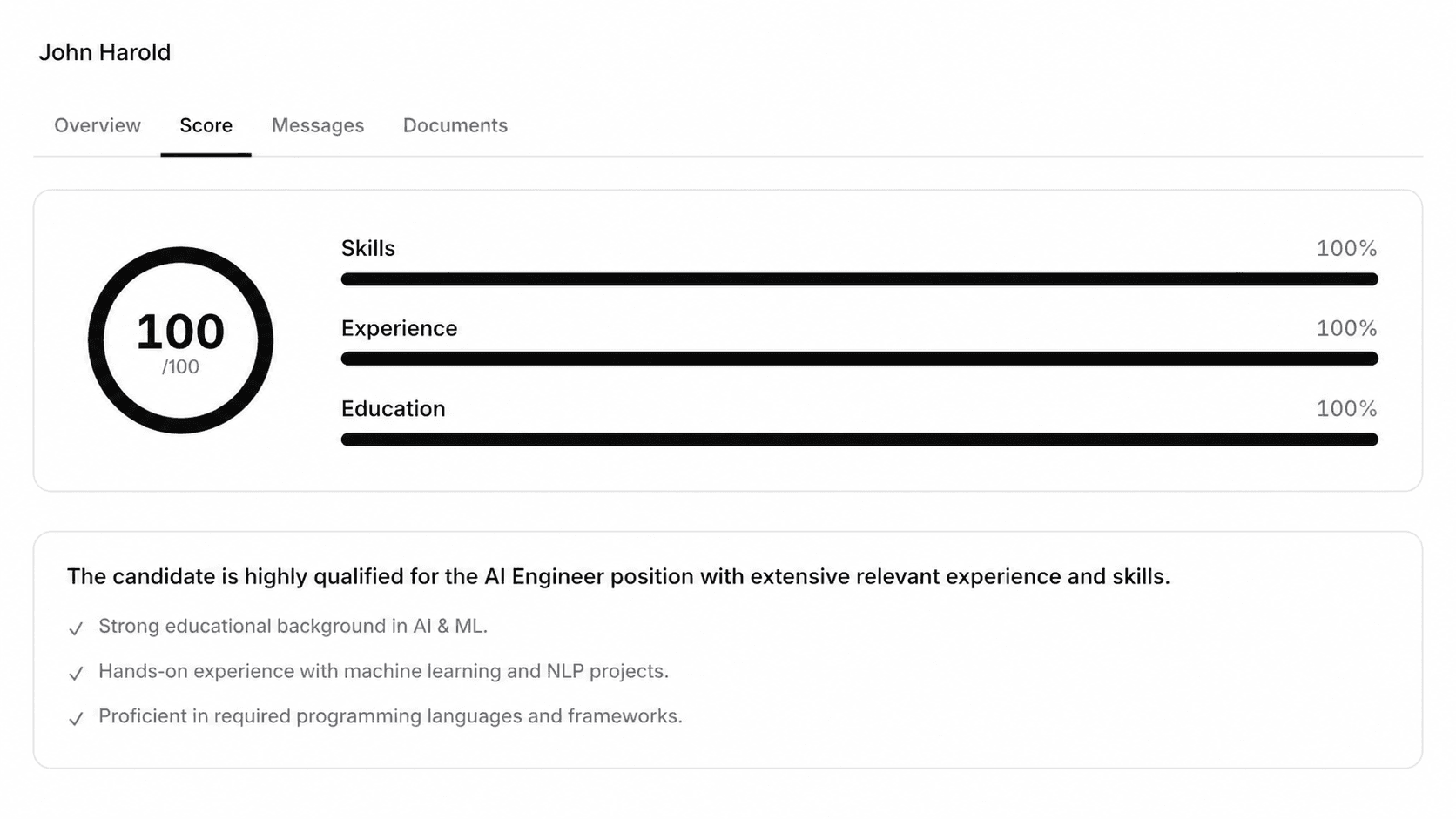 Otter Hire AI resume screening